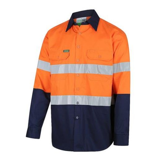 Picture of WORKIT - HI-VIS LIGHTWEIGHT LONG SLEEVE TAPED SHIRT